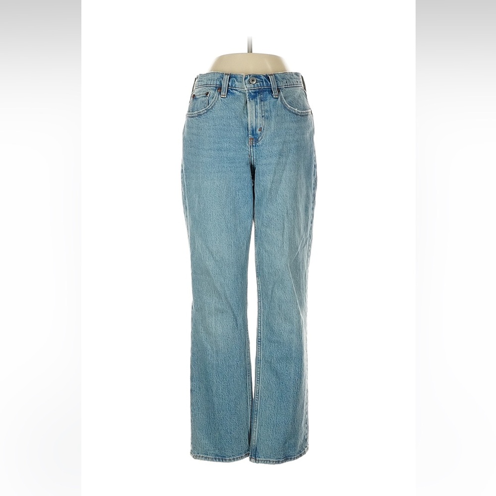 Abercrombie & Fitch Light Blue The 90’s  Straight Mid Rise Leg Jeans